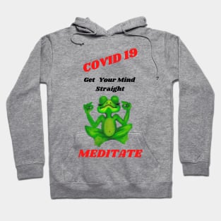 Meditation Frog Covid19 Hoodie